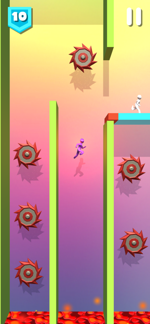 有一款跳跃式的小游戏_左右跳跃躲避障碍的游戏_手机左右摆控制的跳跃游戏