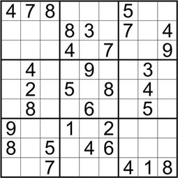数独类游戏(图1) 数独类游戏(图1)