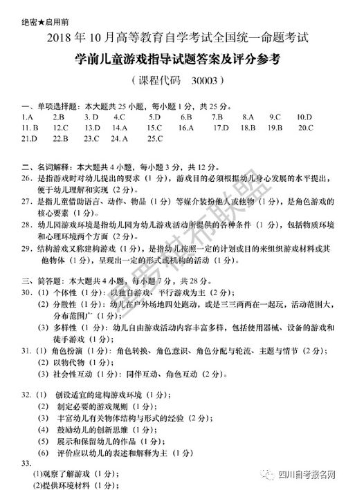 学前儿童游戏试卷,探索幼儿快乐成长的奥秘(图1)