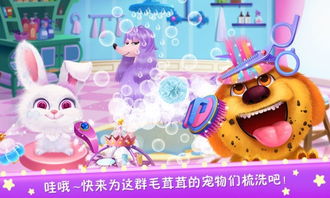 毛绒宠物美容院游戏,萌宠乐园里的时尚蜕变之旅(图1)