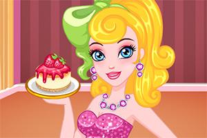 芭比制作草莓蛋糕游戏,甜蜜烘焙之旅(图1) 芭比制作草莓蛋糕游戏,甜蜜烘焙之旅(图1)